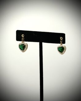 Green Love Hearts